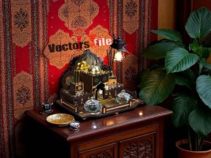 Laser Cut Incense Burner Set Arabic Style Room Decor Idea