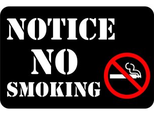 Laser Cut No Smoking Sign Board Template