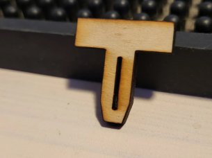 Laser Cut Honeycomb Bed Hold Down Wooden Pin Template