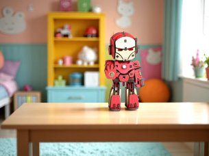 Laser Cut Wood Puzzle Superhero Iron Man Miniature 3D Model Kit
