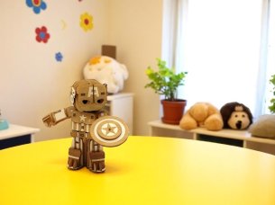 Superhero Captain America Laser Cut 3D Puzzle Toy Model Kit