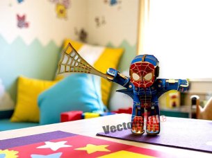 Superhero Spiderman Laser Cut 3D Wooden Puzzle Toy Model Kit