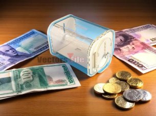 Laser Cut Acrylic Money Saving Box Piggy Bank Template