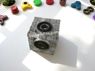 Laser Cut Acrylic Fidget Cube Spinner Game Template