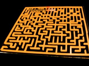 Laser Cut Acrylic Square Maze Game Template for Kids