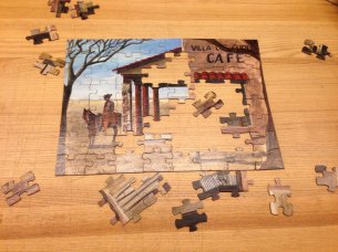 Laser Cut Customized Scene Jigsaw Puzzle Template