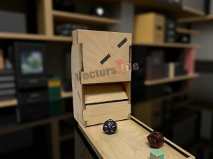 Laser Cut Dice Tower Plan Template