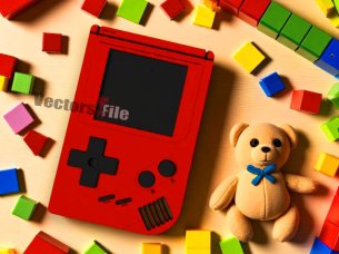 Laser Cut Wooden Mario Game Console Kit Vector File