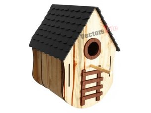 Laser Cut Wooden Birdhouse Template
