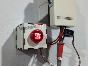 Laser Cut Wooden Ampere Meter Box Design