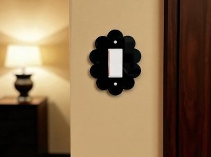 Laser Cut Acrylic Light Switch Cover Single Rocker Template
