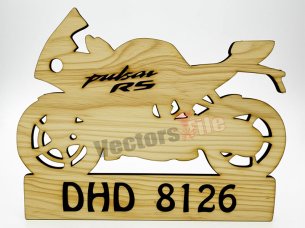Laser Cut Heavy Bike Keychain Design Idea