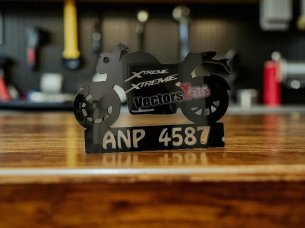 Motorcycle Shaped Laser Cut Acrylic Keychain Design