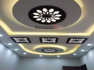 Modern Ceiling Sheet with Laser Cut Design