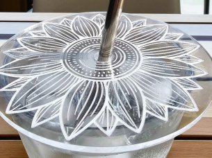 Drink Glass Laser Cut Acrylic Cover Lid to Outdoor drink Protector