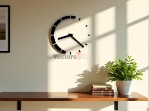 Laser Cut 3D Round Wall Clock Design