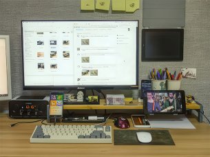 Laser Cut Computer Monitor Riser Desk Table Laptop Stand