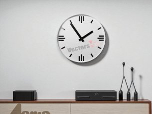 Laser Cut Decorative Round Shape Wall Clock Design