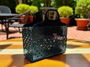 Laser Cut Acrylic Handbag Design for Woman