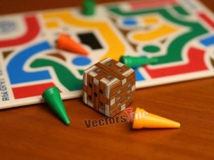 Laser Cut Ludo Game Wooden Dice Template