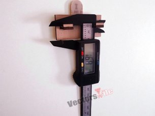 Laser Cut Digital Vernier Caliper Wall Mount Holder Design