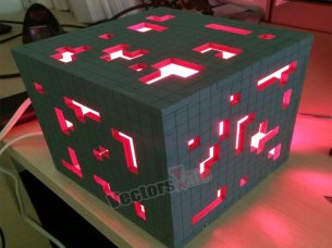 Laser Cut Minecraft Game Puzzle LED Night Light Lamp Box Design