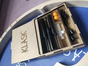 Laser Cut KLASK 4 Game Wooden Organizer Box Template