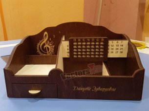 Laser Cut Office Design Organizer with Calendar
