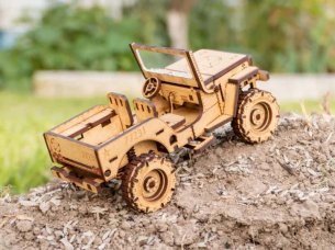 Laser Cut 4×4 Off Road Jeep 3D Puzzle Model Kit