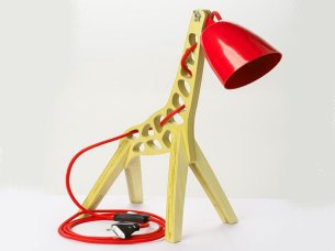 Laser Cut 3D Giraffe Model Table Lamp Design