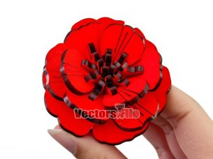 Laser Cut Acrylic 3D Flower Design Decor Idea