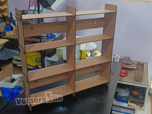 Laser Cut Wooden Wall Storage Shelf Design Kitchen Shelf Organizer