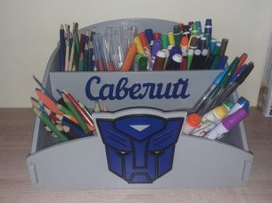 Transformer Office Desk Organizer Laser Cut Digital File