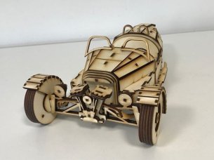 Laser Cut Morgan Three Wheeler Toy Car Model Kit