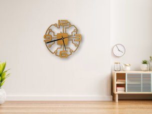 Laser Cut Circuit Board Wall Clock Design