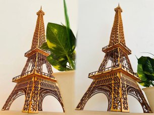 Laser Cut Eiffel Tower 3D Puzzle Model Kit