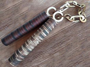 Laser Cut Martial Arts Nunchaku Wooden Puzzle Kit