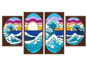 Laser Cut Layered Wall Art Frame Home Decor Idea