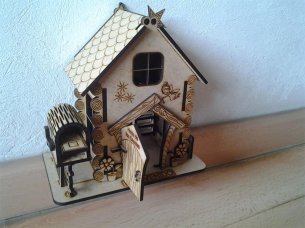 Laser Cut Fairy House Miniature Toy House Model Kit