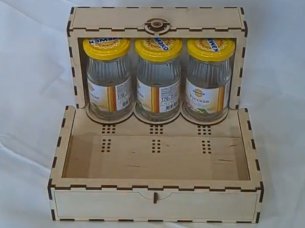 Laser Cut Jam Jar Gift Box Wooden Storage Box Design