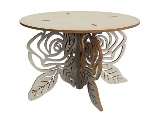 Laser Cut Wooden Cake Stand Design