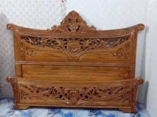 Laser Cut Headboard Decorative Furniture Bed Design