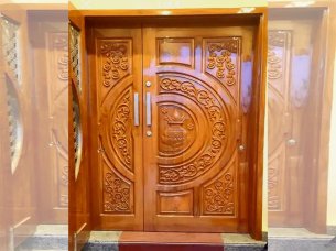 Laser Cut Double Door Design Panel