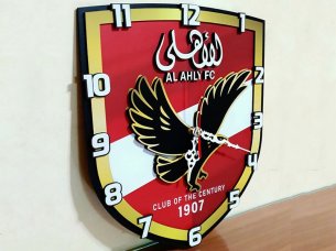 Laser Cut Al Ahly FC an Egyptian Sports Club Wall Clock