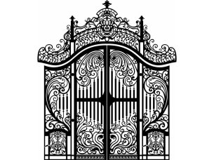 CNC Laser Cutting Main Door Panel Design