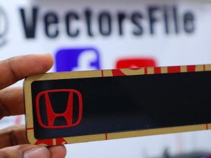 Laser Cut Honda Logo Cut Out Template