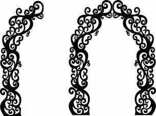 Laser Cut Wedding Backdrop Design Idea