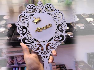 Laser Cut Wedding Decorative Display Mirror