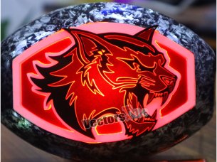 Laser Cut Angry Tiger Face Cut Out Vector Design