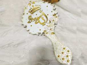 Laser Cut Wedding Decoration Acrylic Bridal Mirror Idea